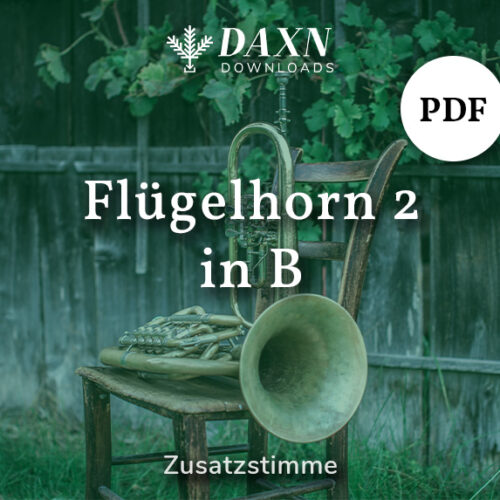 Für’s tiefe Blech – Zusatzstimme: Flügelhorn 2 in B – PDF Noten