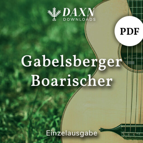 Gabelsberger Boarischer – Gitarre – PDF Noten